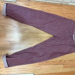 Gustin Deep Burgundy Jeans